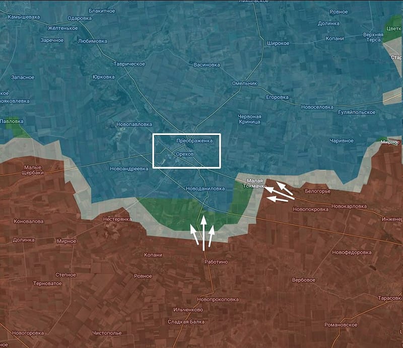 烏克蘭阻止俄羅斯在札波羅熱的推進。 圖:翻攝自@WW3finalboss 烏克蘭阻止俄羅斯在札波羅熱的推進。 圖:翻攝自@WW3finalboss