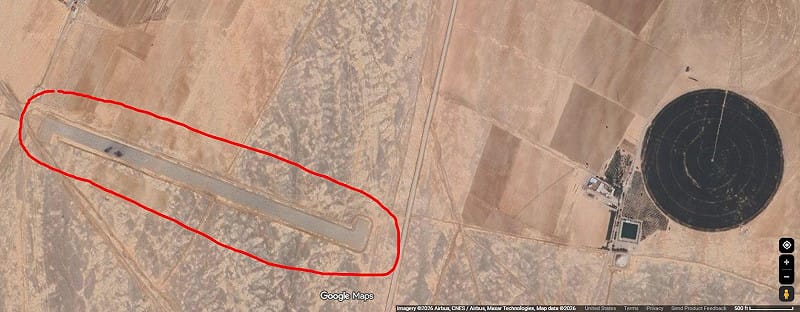  飛行員落地後徒步移動約 5 英里（約 8 公里），躲至伊斯法罕省馬希亞爾以西的山區。 圖： 翻攝自 X 帳號 @jiongnasen 