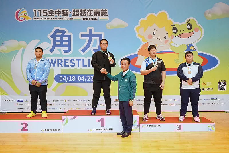  地主隊嘉義縣代表隊表現亮眼，斬獲 7 個獎牌。 圖：嘉義縣政府提供 