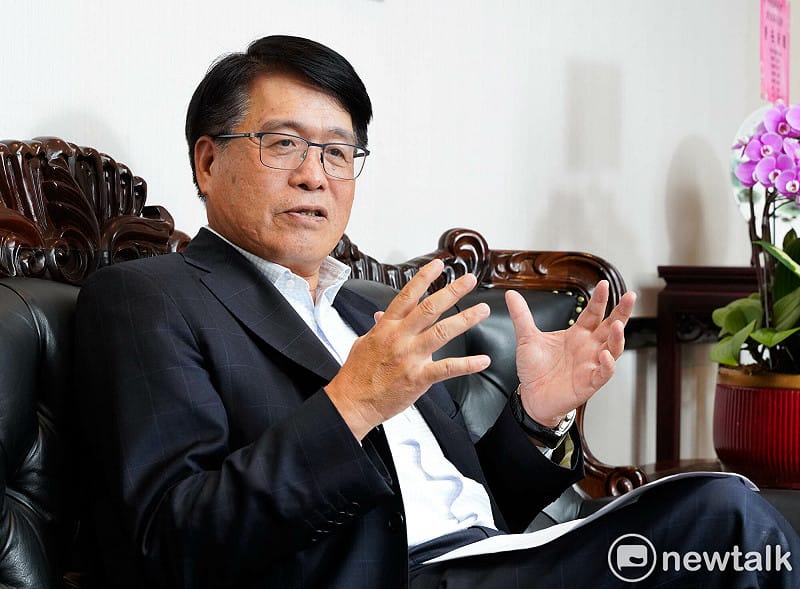 中選會主委游盈隆專訪。&nbsp;&nbsp;&nbsp;圖：張良一/攝