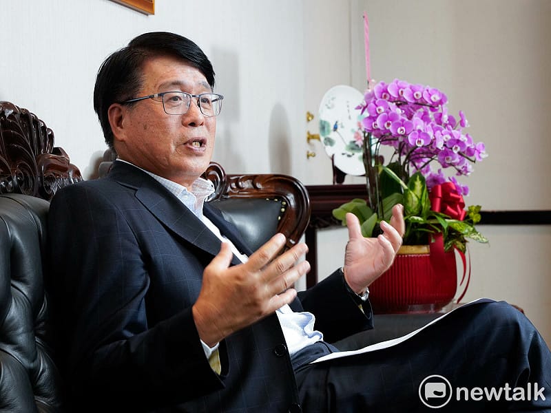  中選會主委游盈隆專訪。 圖：張良一/攝 