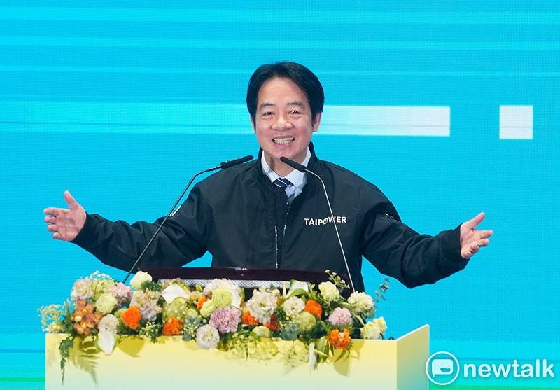 總統賴清德說他是台電女婿，並祝福台電生日快樂。&nbsp;&nbsp;&nbsp;圖：張良一/攝