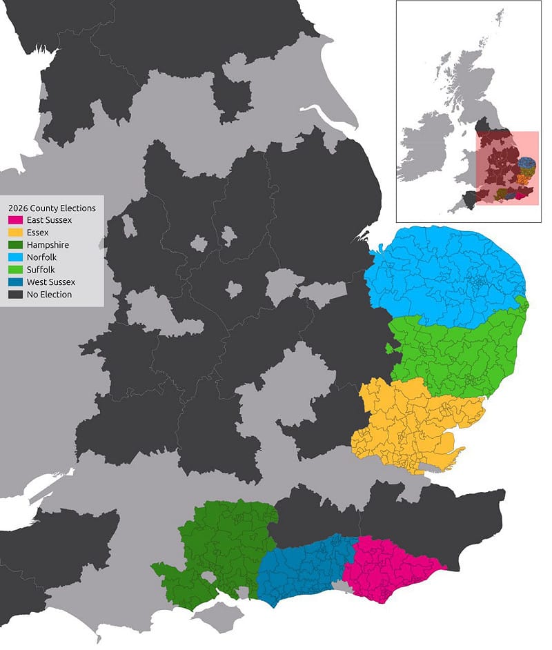  英國多個地方議會舉行選舉，工黨遭遇到重大挫敗，首相施凱爾的領導受到挑戰。 圖：翻攝自@_geopolitic_ 