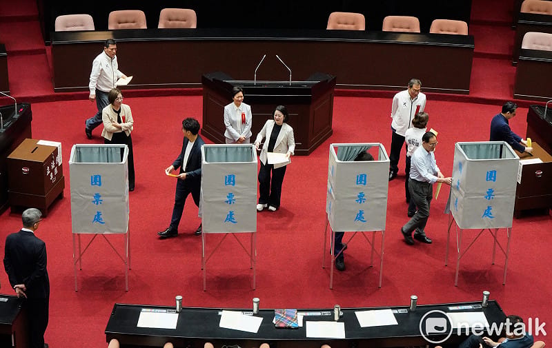 立法院院會上午針對總統賴清德彈劾案進行投票。&nbsp;&nbsp;&nbsp;圖：張良一/攝