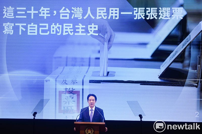 總統賴清德今在總統府發表就職兩週年談話，並接受媒體提問。&nbsp;&nbsp;&nbsp;圖：張良一/攝