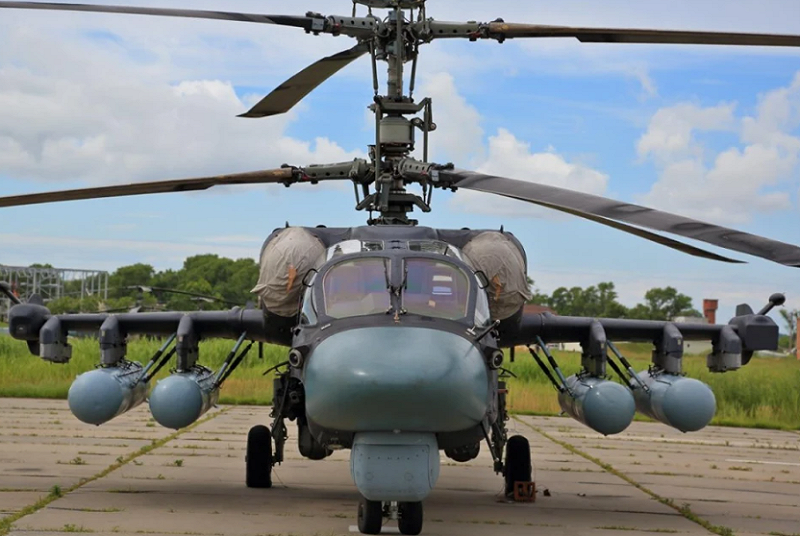  ka-52短吻鱷攻擊型直升機正面照 圖：翻攝自百度 