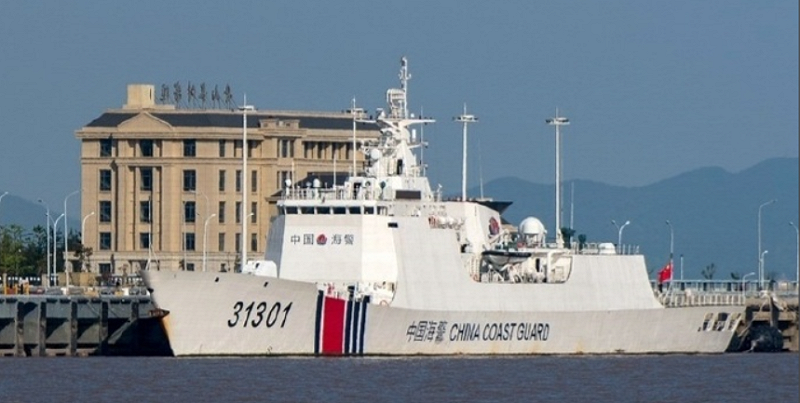 中國海警艦 白塔艦 圖：翻攝自百度 