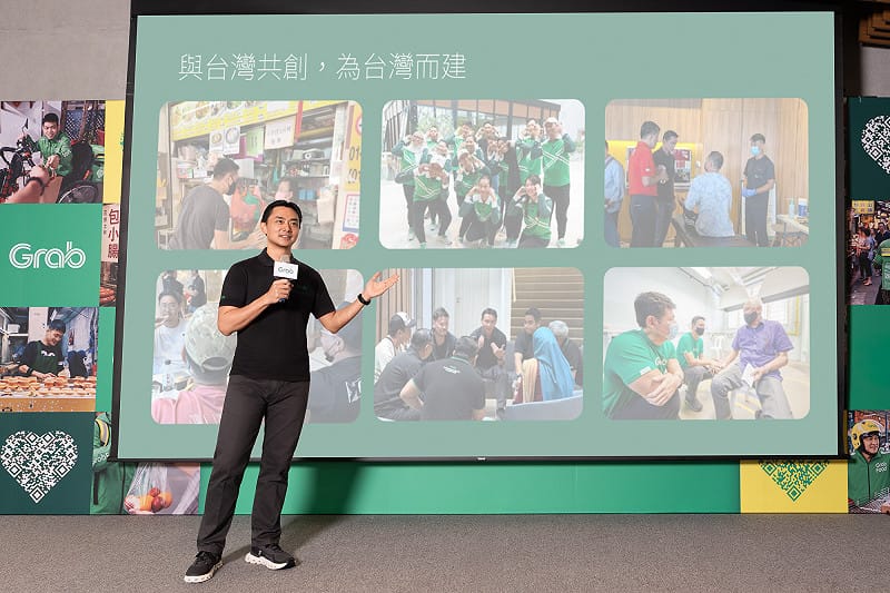 Grab 集團營運董事總經理余偉騰說明對外送夥伴及合作店家的三大承諾。 圖:Grab 提供 Grab 集團營運董事總經理余偉騰說明對外送夥伴及合作店家的三大承諾。 圖:Grab 提供