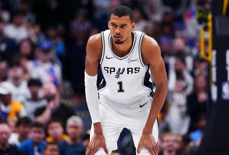 法國NBA球員文班亞馬。 圖:翻攝自 X @BGNHoops 法國NBA球員文班亞馬。 圖:翻攝自 X @BGNHoops