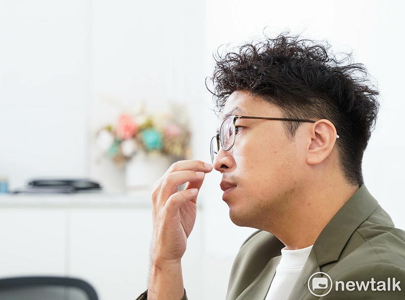  民進黨台北市長參選人沈伯洋專訪。 圖：張良一/攝 