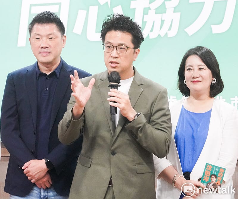 民進黨台北市長參選人沈伯洋出席首場基層無限談座談會。 圖:張良一/攝 民進黨台北市長參選人沈伯洋出席首場基層無限談座談會。 圖:張良一/攝