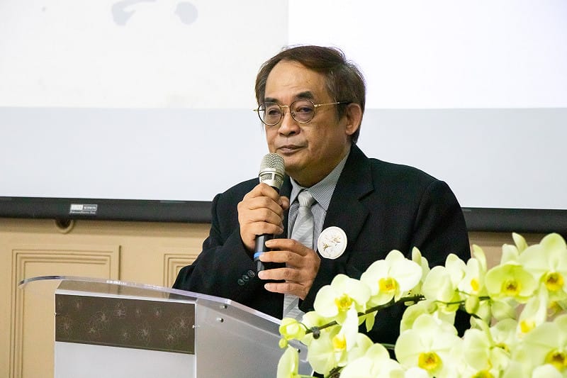 家屬代表、林茂生之孫林承志感謝台大師生，出於校園自主的覺醒與自發努力，由下而上促成這座紀念會議室的誕生。 圖：陳思妤攝 