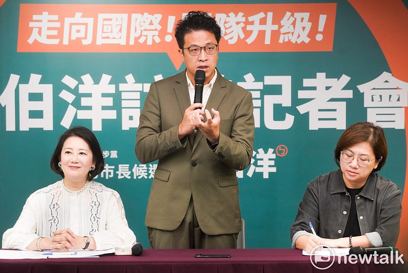  民進黨台北市長參選人沈伯洋說，這次訪美意義重大。 圖：張良一/攝 