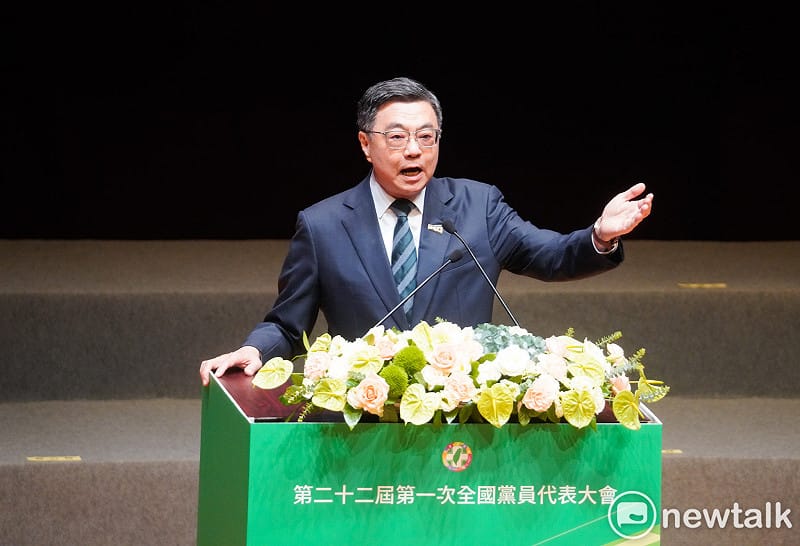 民進黨今舉行第二十二屆第一次全國黨員代表，行政院長卓榮泰以從政黨員身分進行報告。&nbsp;&nbsp;&nbsp;圖：張良一/攝