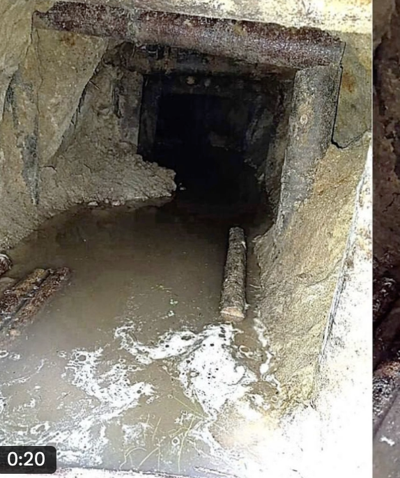  立陶宛東南部區域偵測到異常的地面振動，在鑽探測試井後，於地下約 1.5 公尺深處發現了一條直徑約 1 公尺的隧道。圖：翻攝自＠visionergeo