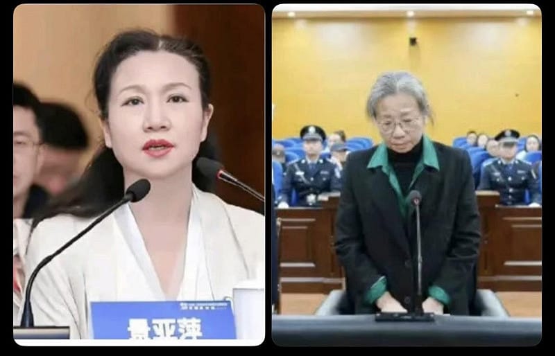 原貴州省大數據發展管理局局長景亞萍落馬前後的對比照片。 圖:翻攝自 X 帳號 @作家崔成浩 原貴州省大數據發展管理局局長景亞萍落馬前後的對比照片。 圖:翻攝自 X 帳號 @作家崔成浩