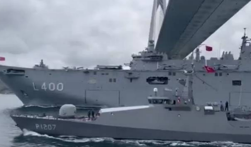  土耳其與以色列戰艦在東地中海日益頻繁地發生正面交鋒。 圖：翻攝自 X @TurkishDefen 