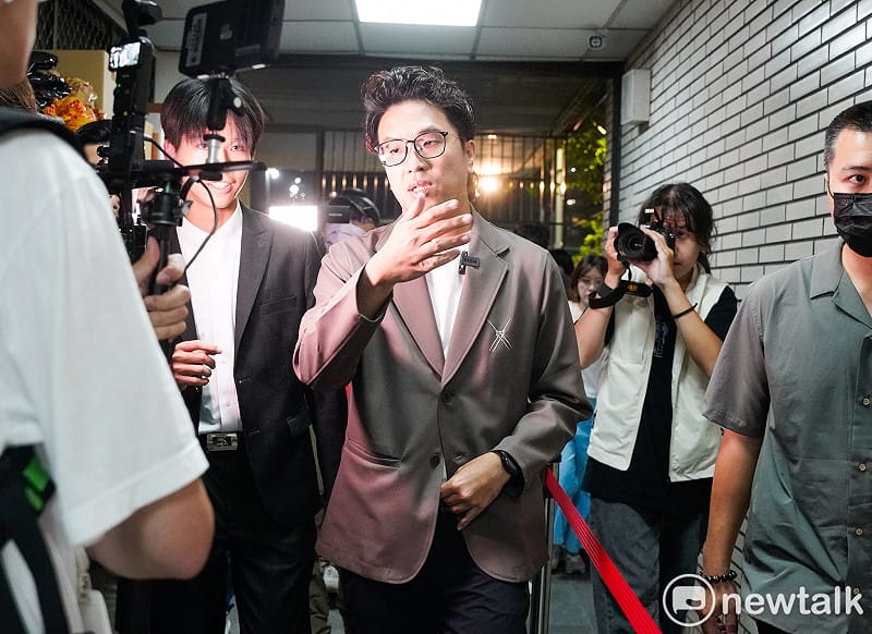 民進黨台北市長參選人沈伯洋出席「台北．無限之城」論壇。&nbsp;&nbsp;&nbsp;圖：張良一/攝