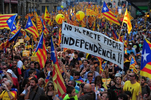 加泰隆尼亞脫離西班牙獨立公投的聲浪高漲。   圖 : 翻攝自PIXNET網站