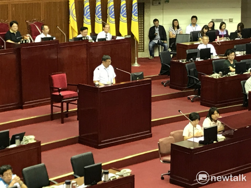 台北市長柯文哲今日赴市議會報告。   圖：周煊惠 / 攝