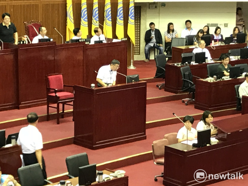 台北市長柯文哲今（2）日赴市議會備詢。   圖：周煊惠 / 攝