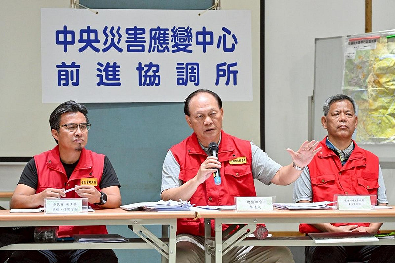 為避免風神對花蓮光復地區造成二度傷害，今日緊急成立「中央緊急應變協調所」。   圖：中央災害應變中心／提供