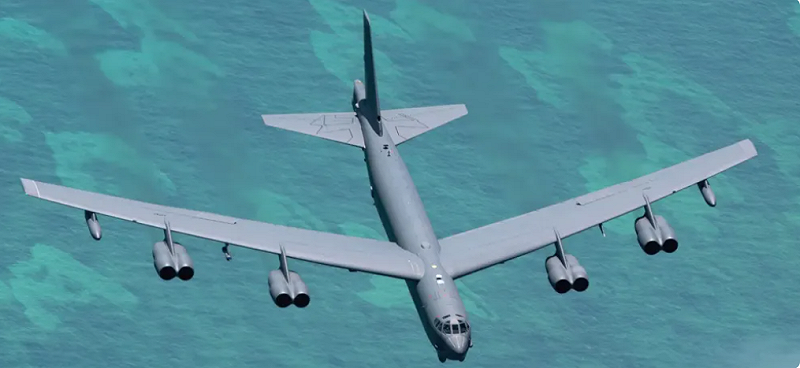 美國空軍 B- 52 轟炸機。   圖：翻攝自騰訊網