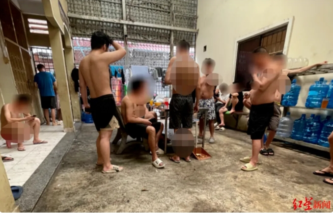 韓國人受害者被關在柬埔寨詐騙園區。   圖 : 翻攝自紅星新聞