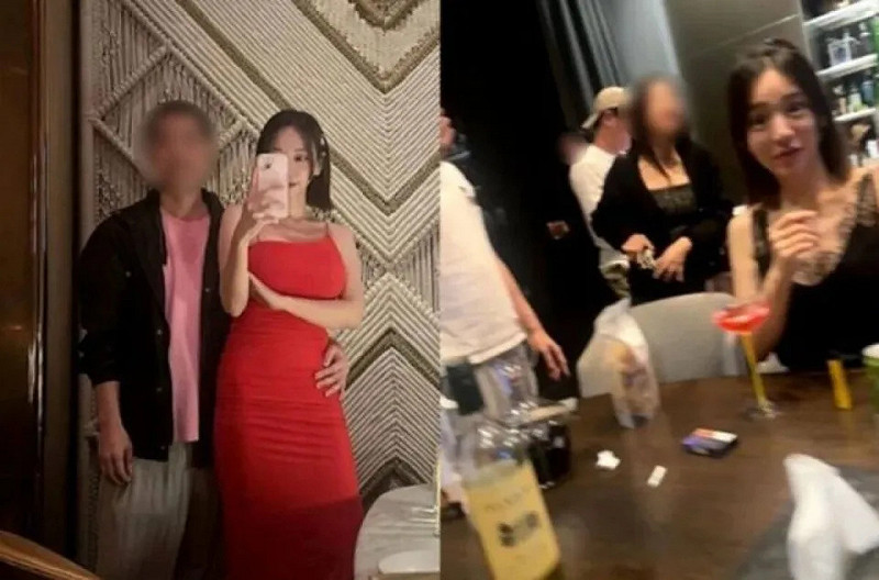 根據柬埔寨消息來源,黃荷娜近期多次出入娛樂場所,並與涉足電詐產業的業者舉辦聚會。 圖:翻攝自 騰訊新聞 根據柬埔寨消息來源,黃荷娜近期多次出入娛樂場所,並與涉足電詐產業的業者舉辦聚會。 圖:翻攝自 騰訊新聞