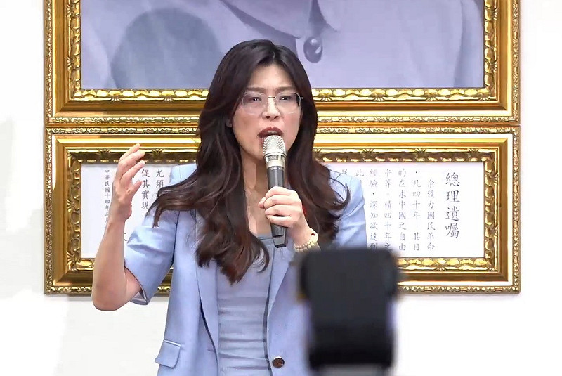 國民黨主席當選人鄭麗文發表勝選宣言。   圖：擷取自國民黨臉書
