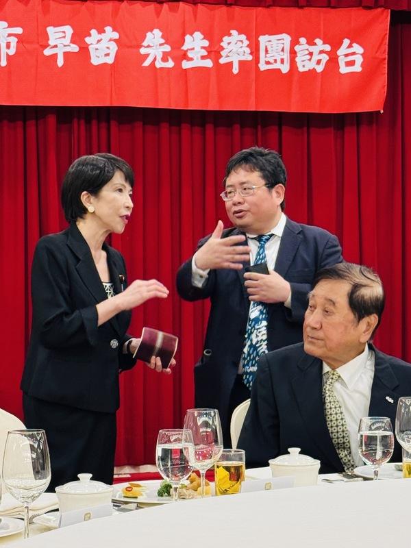 印太戰略智庫執行長矢板明夫與日本首相高市早苗。 圖:印太戰略智庫/提供