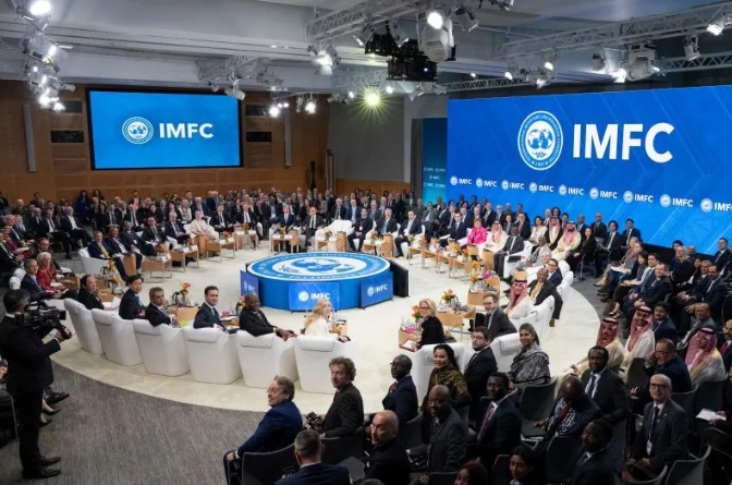 國際貨幣基金組織(IMF)在美國華盛頓開會。 圖 : 翻攝自中國人民銀行網站