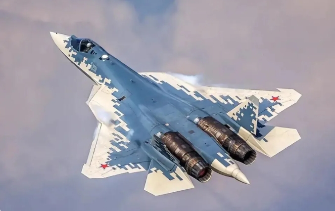 俄軍蘇-57戰機。   圖 : 翻攝自張斌說