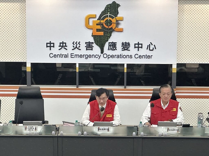中央災害應變中心22日表示，馬太鞍溪大型堰塞湖近日各項狀況都穩定，同意解除其紅色警戒。（中央災害應變中心提供）中央社記者黃麗芸傳真 114年10月22日   
