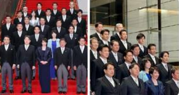 日本首相高市早苗與新內閣官員合影。   圖 : 翻攝自X/ 作家崔成浩