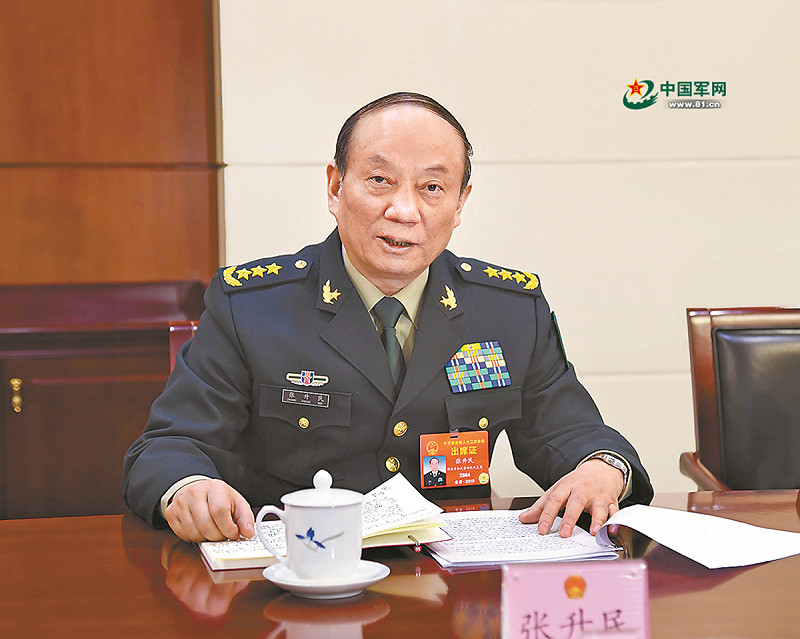 在重要人事安排上，全會決定增補張升民為中共中央軍事委員會副主席。   圖:翻攝自中國軍網