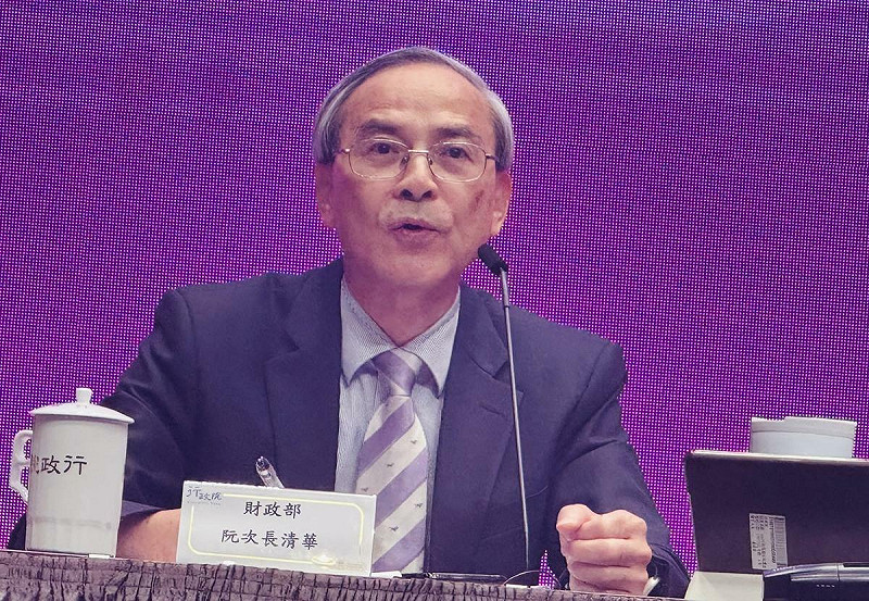 財政部次長阮清華。 圖:謝莉慧/攝