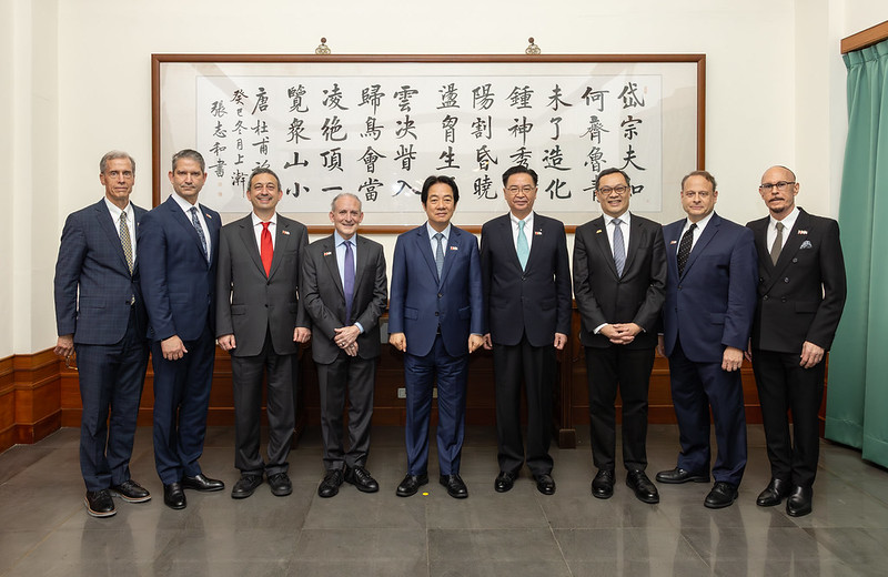 賴清德說,「綏靖政策」永遠不是遏制威權國家的解方。 圖:總統府提供   賴清德說,「綏靖政策」永遠不是遏制威權國家的解方。 圖:總統府提供