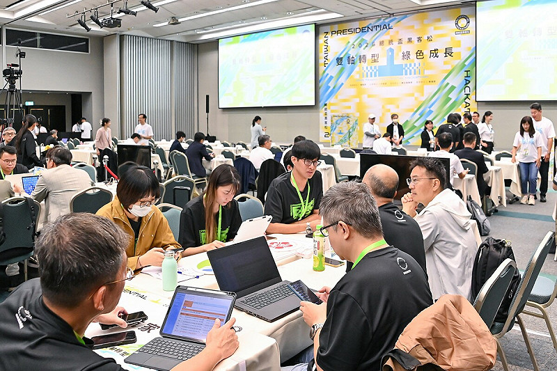「2025總統盃黑客松」工作坊今(29)日舉行。   圖:行政院提供