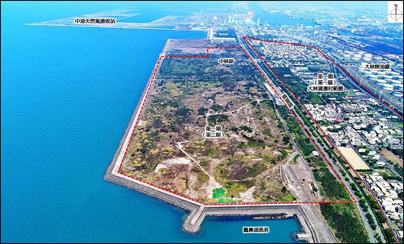 新材料循環產業園區現況示意圖。   圖:高雄市都發局/提供