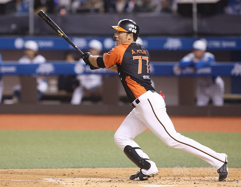 統一7-ELEVEN獅當家重砲林安可。(中央社檔案照片)