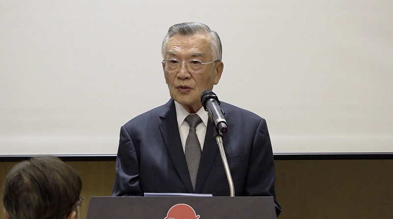 林信義說，科技是雙面利刃，AI要「以人為本」。   圖：APEC 台灣代表團提供