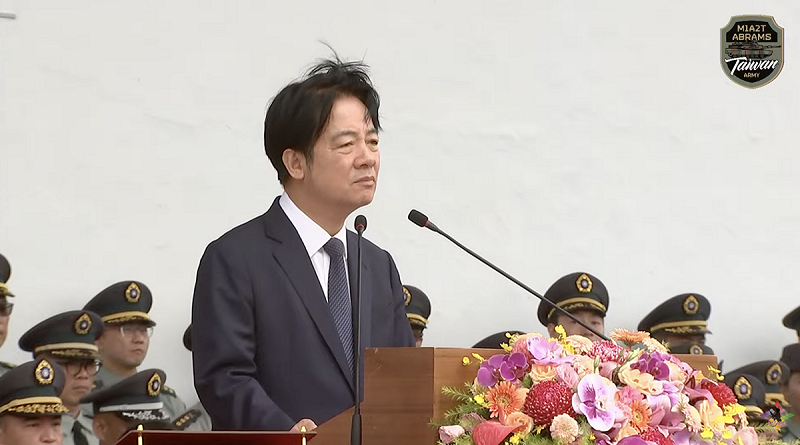 賴清德表示,我們要堅決反併吞、反侵略、反對推進統一、反對一國兩制。   圖:翻攝自青年日報YT