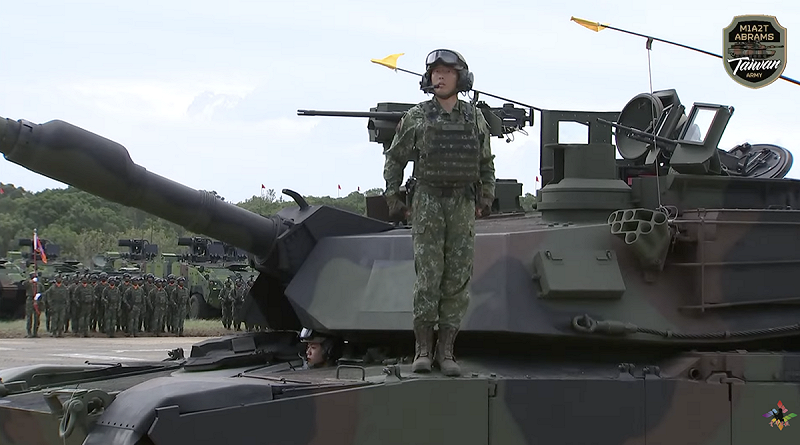 M1A2T戰車成軍典禮。 圖:翻攝自青年日報YT   M1A2T戰車成軍典禮。 圖:翻攝自青年日報YT