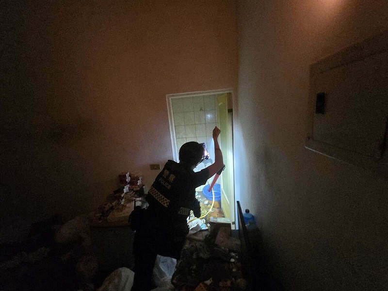 警消單位獲報後到場查看,釐清火源。   圖:翻攝自臉書「福和里里長-林寅利」