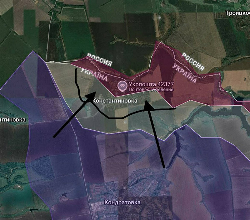 烏軍發動反擊,成功將俄軍逐出蘇梅州(Sumy region)科斯佳廷尼夫卡(Kostiantynivka)市中心。 圖:翻攝自 X   烏軍發動反擊,成功將俄軍逐出蘇梅州(Sumy region)科斯佳廷尼夫卡(Kostiantynivka)市中心。 圖:翻攝自 X