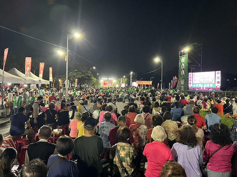 現場滿滿的人潮顯示基層對林岱樺的支持熱度不減反升。 圖:林岱樺辦公室/提供