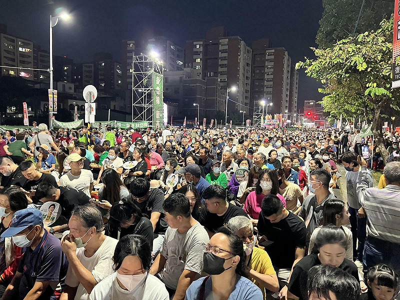 「大改革護國市長」大型造勢活動,現場湧入超過萬人, 圖:林岱樺辦公室/提供