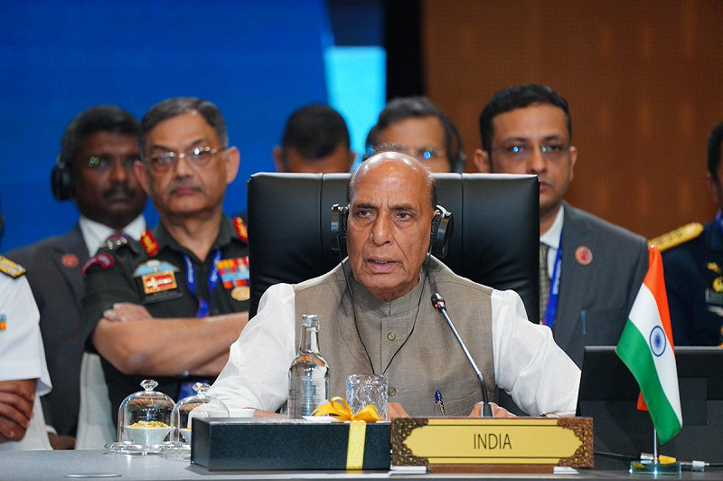 印度國防部長辛赫   圖：翻攝自辛赫的Ｘ