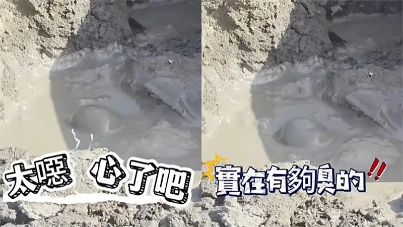 江和樹到霧峰掩埋場,驚見「廚餘噴泉」。 圖:翻攝江和樹臉書